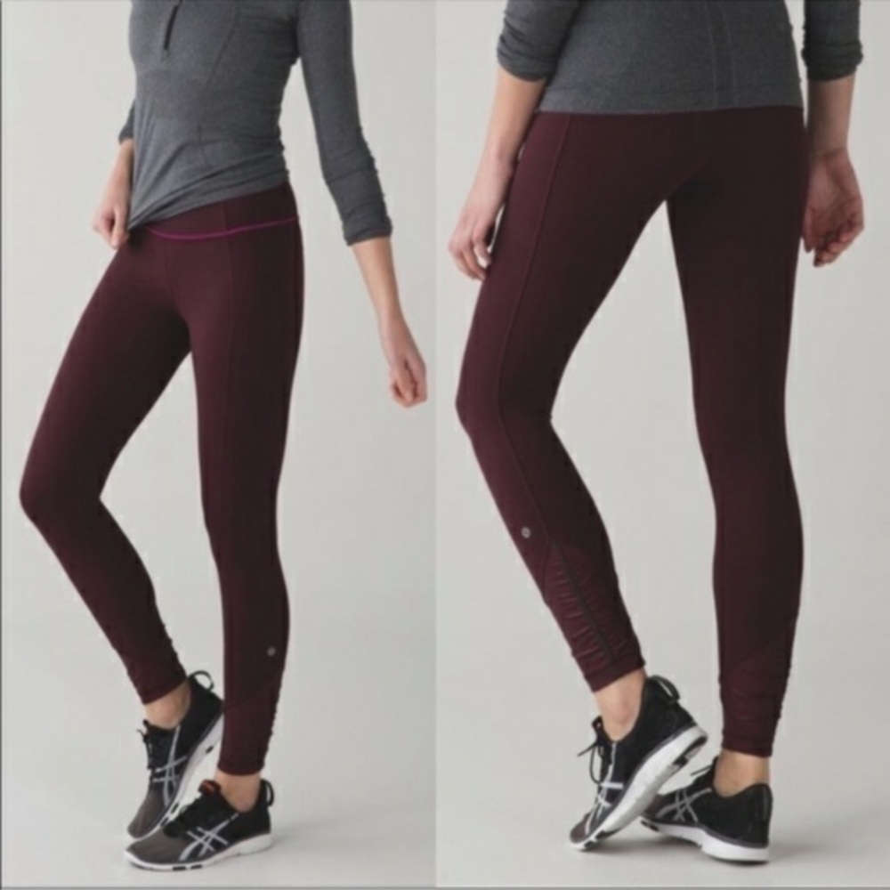 Lululemon Pace Queen Tight, *Full on  Luxtreme Legging Bordeaux Raspberry 4